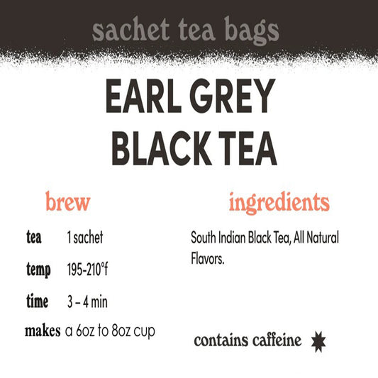 Earl Grey Black Tea - Sachets / Teabags