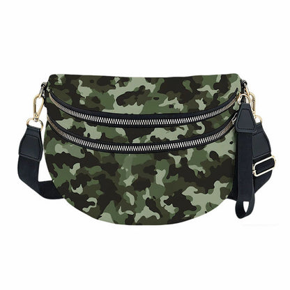 Roni - Nylon Crossbody - Green Camo