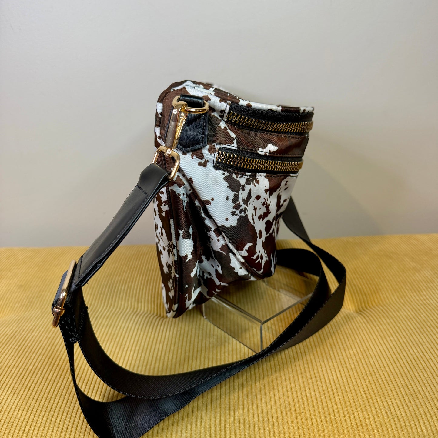 The Roni Nylon Crossbody - Brown Cow