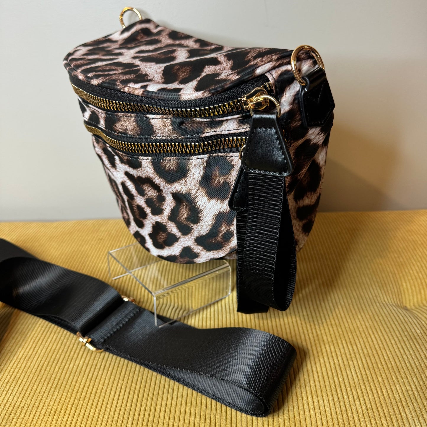 The Roni Nylon Crossbody - Larger Animal Print - PREORDER