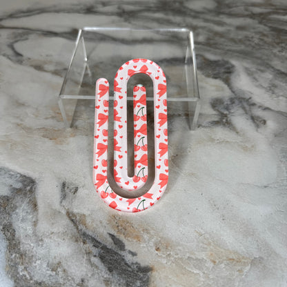 Jumbo Paperclip - Bow, Cherry, Hearts