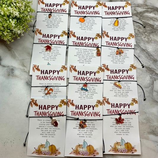 Bracelet - Make a Wish - Thanksgiving  Fall Mix