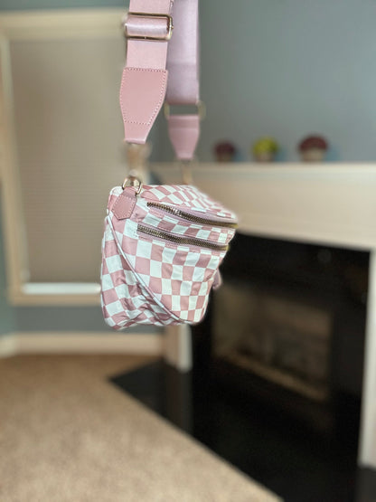 Roni - Nylon Crossbody - Light Pink