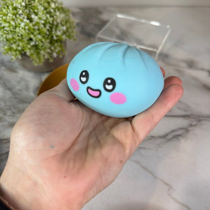Squishy Toy - Viral Dumpling, Blue Face