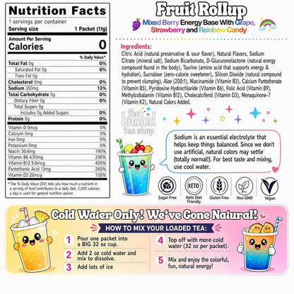 Fruit Ribbon (Fruit Rollup) (Caffeine-Free)