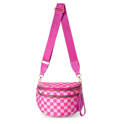 Roni - Nylon Crossbody - Hot Pink