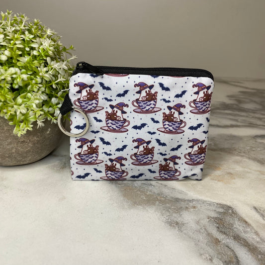 Mini Pouch - Ghost Book Tea Cup