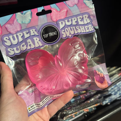 Super Duper Sugar Squisher Toy - Butterfly