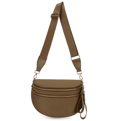 The Roni Nylon Crossbody - Solid Chocolate