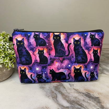 Pouch - Black Cat Galaxy