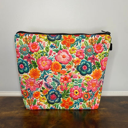 Pouch XL - Floral Colorful Embroidery MNC