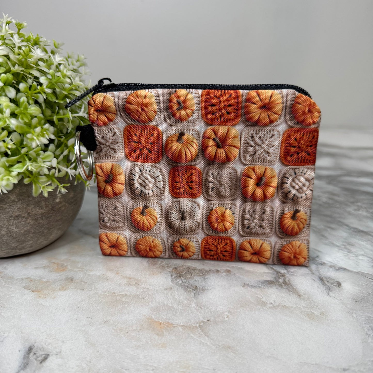 Mini Pouch - Knit Pumpkin