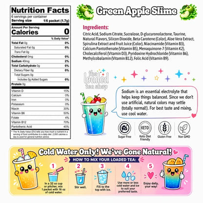 Green Apple Slime (Caffeine-Free)