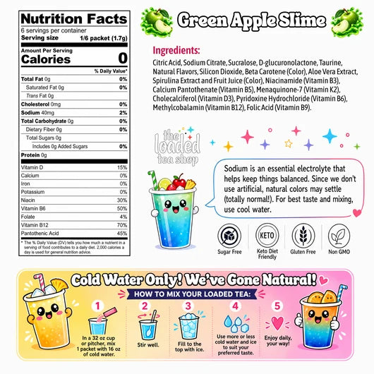 Green Apple Slime (Caffeine-Free)