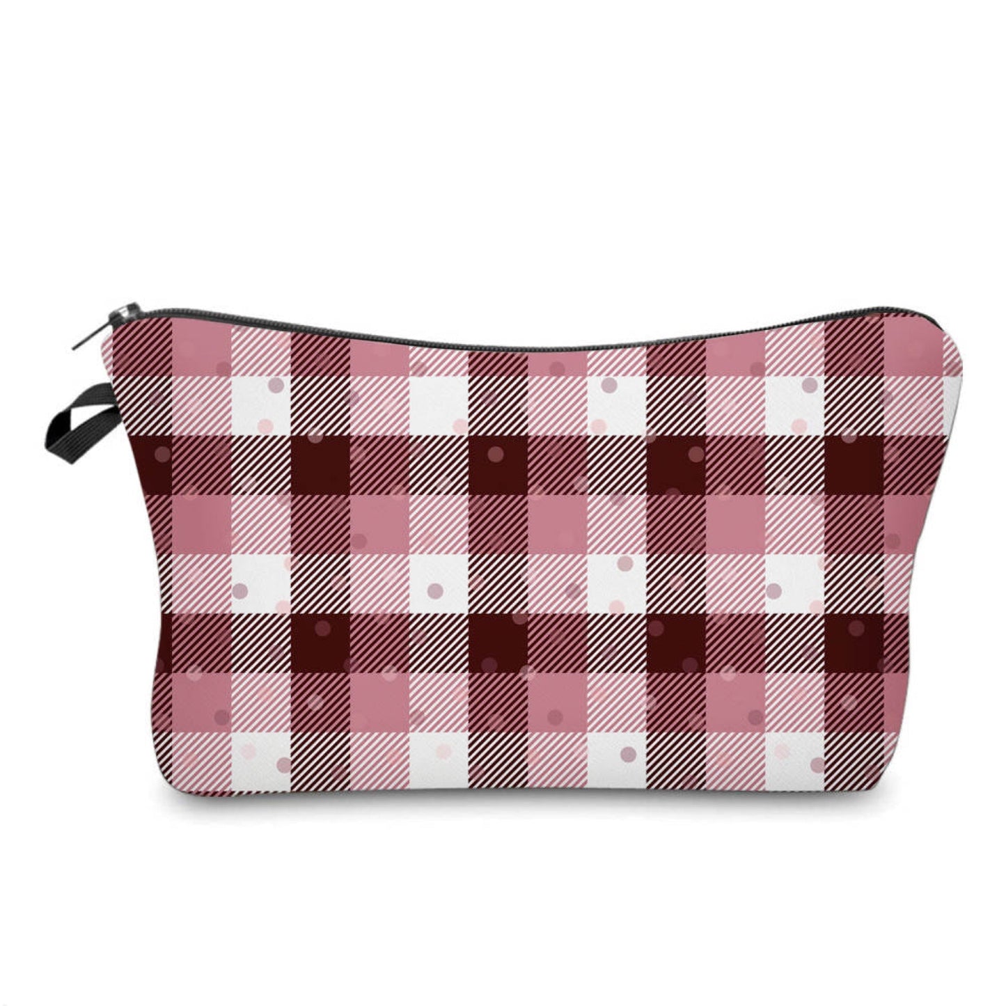 Pouch - Pink Plaid Polkadots MN