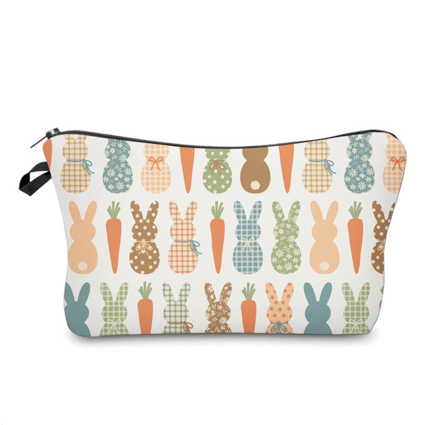 Pouch - Easter - Gingham Bunny Carrot MNC