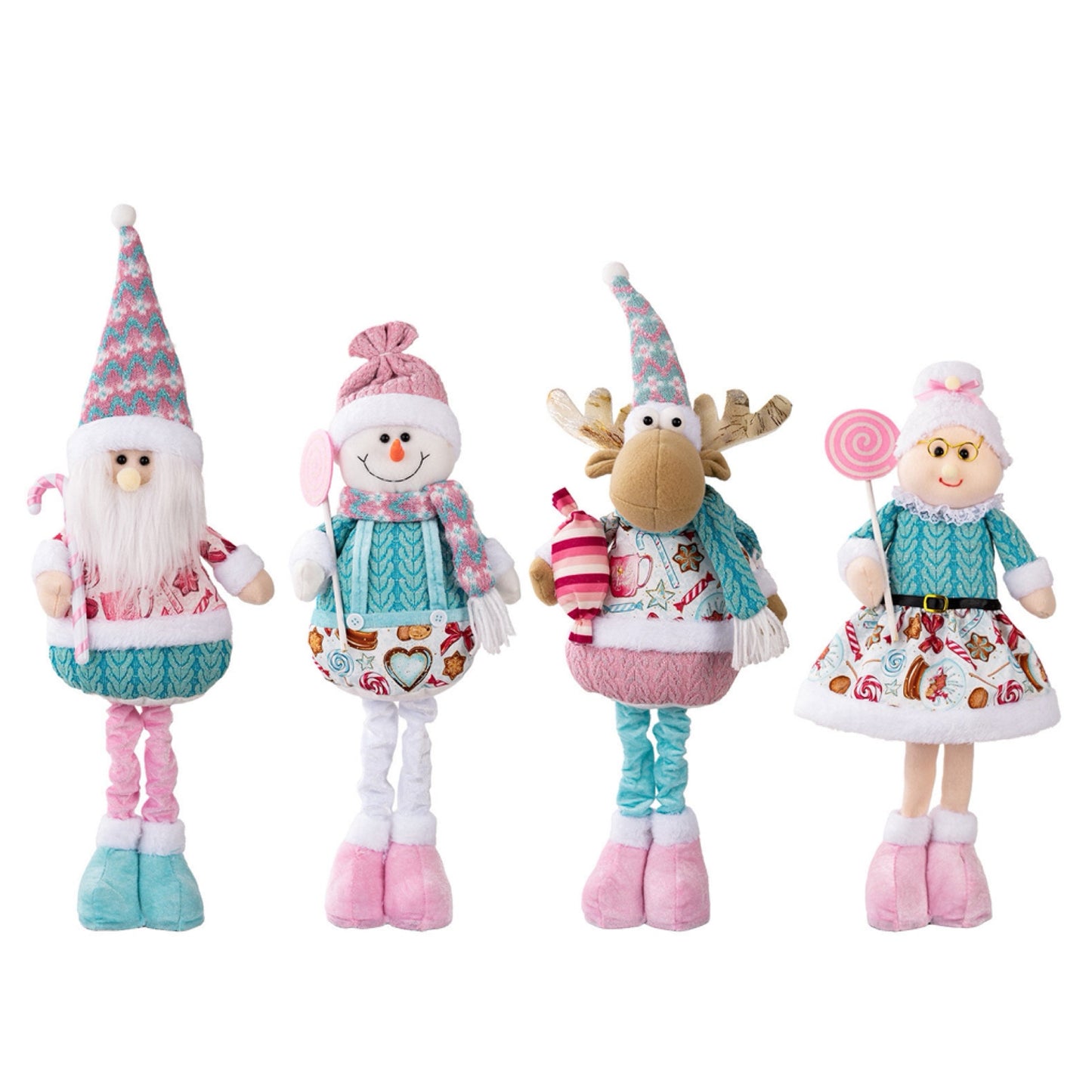 Telescopic Standing Christmas Decor - Pink & Blue - PREORDER 10/3-10/6