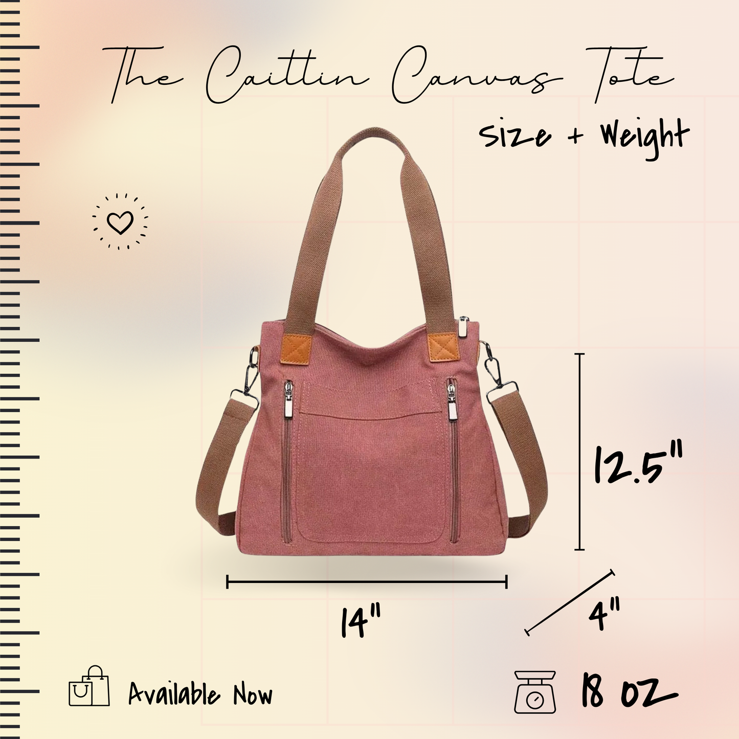 Caitlin - Canvas Satchel - PREORDER 6/30-7/3
