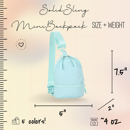 Mini Backpack - Solid Sling