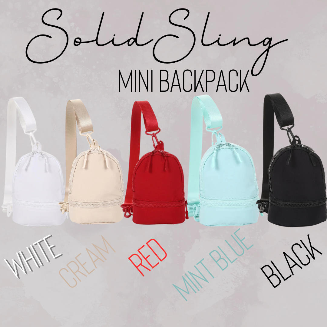 Mini Backpack - Solid Sling