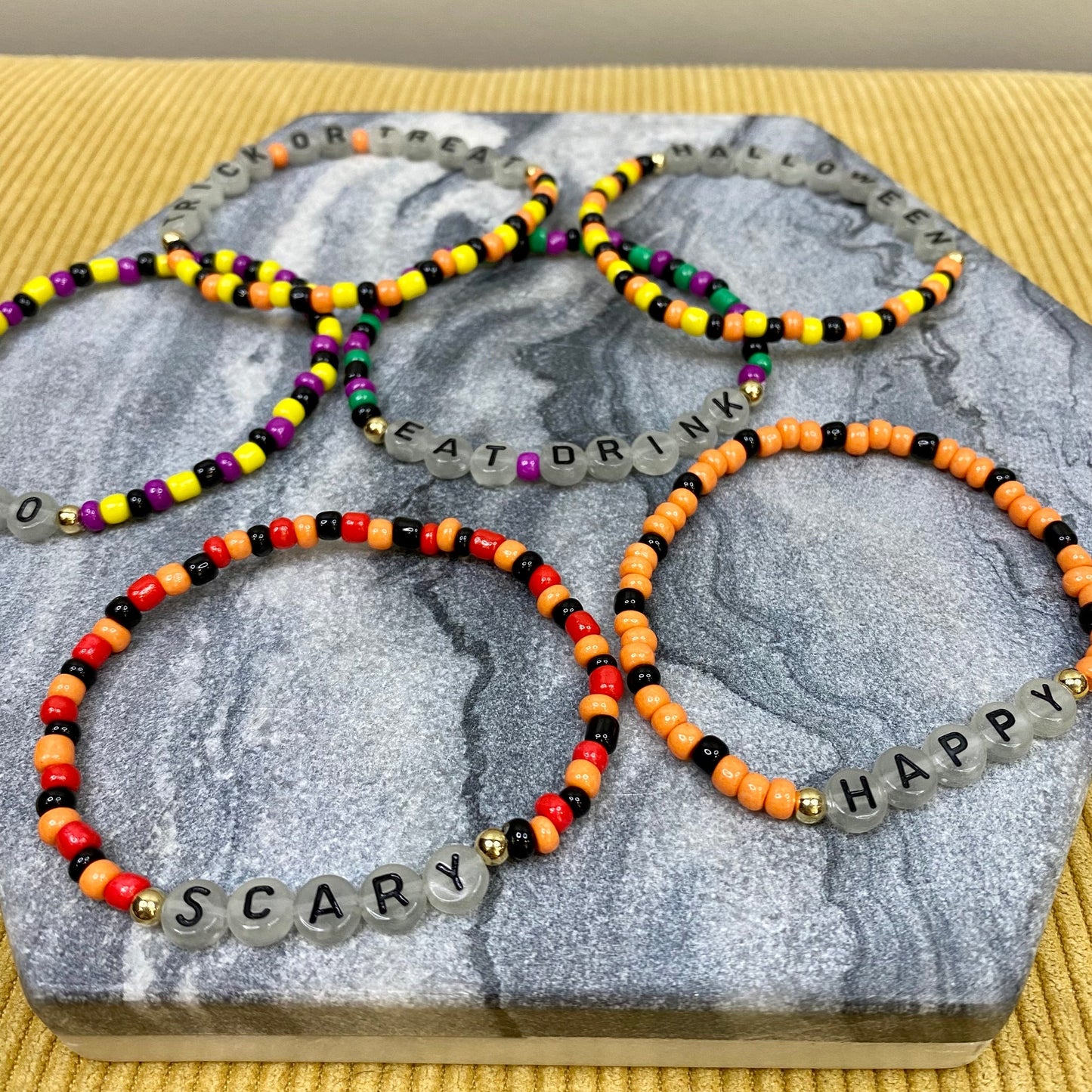 Bracelet - Halloween Beads