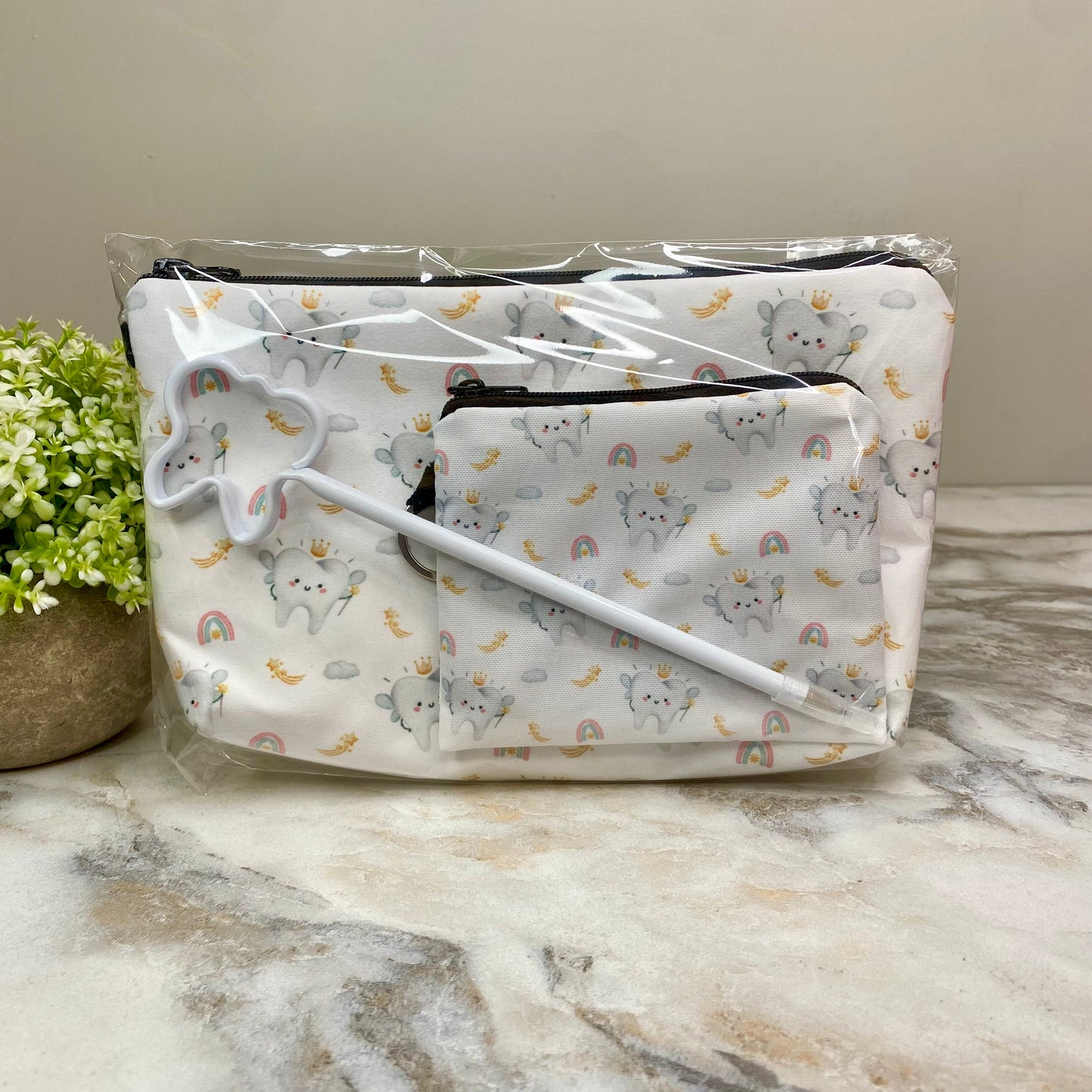 Pouch, Mini Pouch, Pen Bundled Set - Tooth Fairy