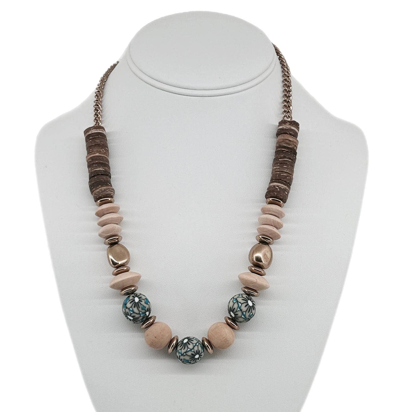 Multi-Textured Necklace 21" long MNC