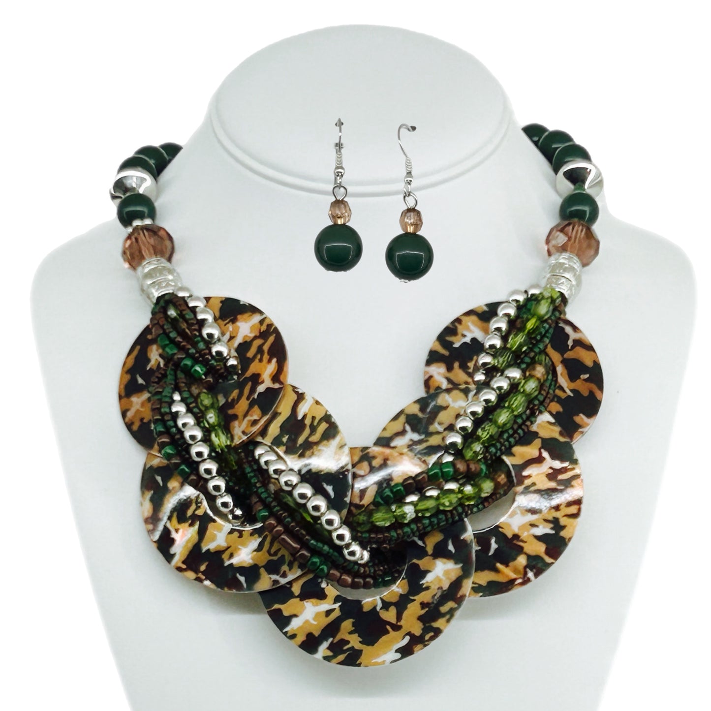 Multicolored 22” Necklace & Earring MNC