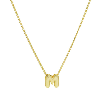 Necklace - Bubble Letter - Gold - PREORDER 8/13-8/16