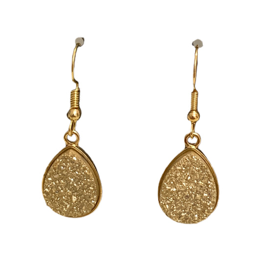 Druzy Earrings - Gold MNC