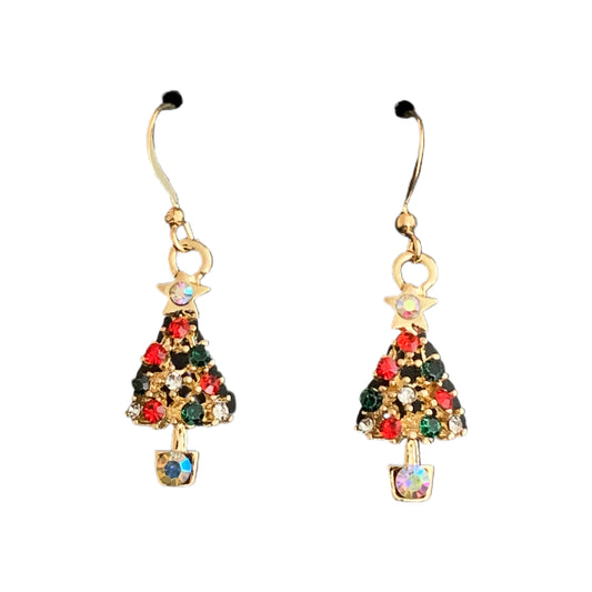 Christmas Tree Dangle Drop Earring #3 MNC