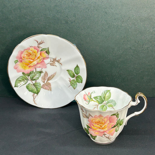 Royal Adderley Peace Rose Teacup and Saucer