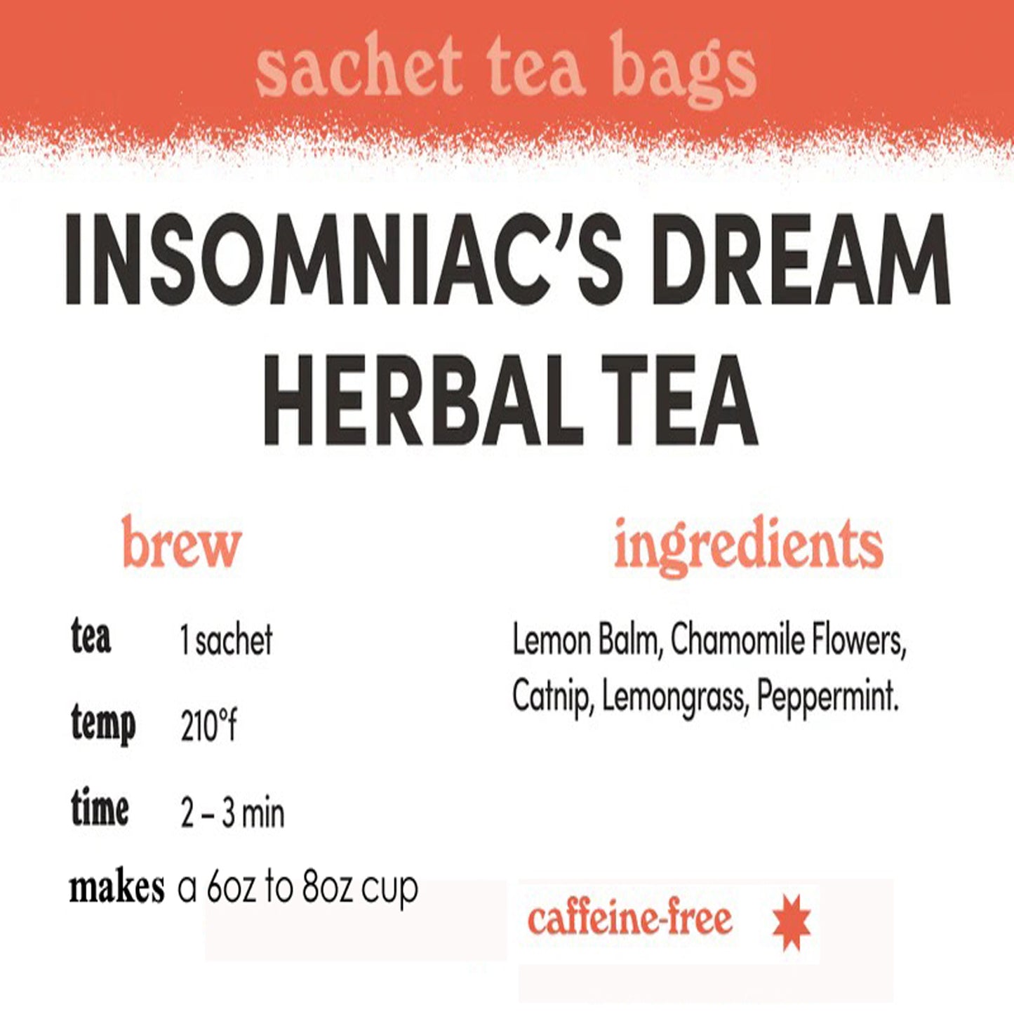 Insomniacs Dream Herbal Tea- Sachets / Teabags