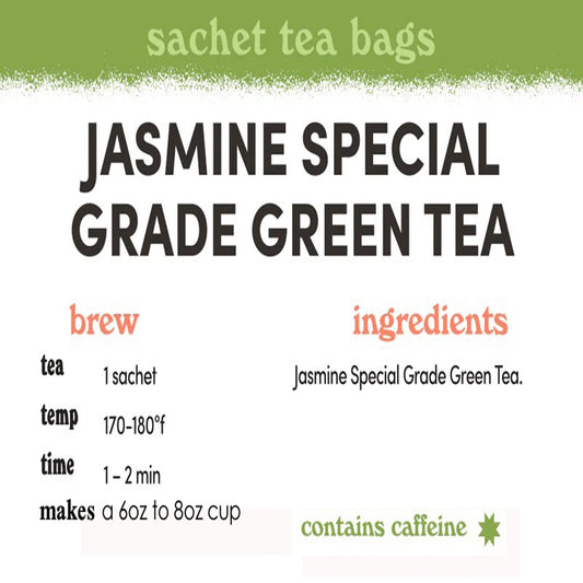 Jasmine Special Grade Green Tea - Sachets / Teabags