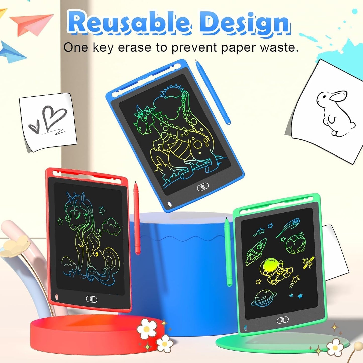 LCD Writing Tablet for Kids, 8.5 Inch MN