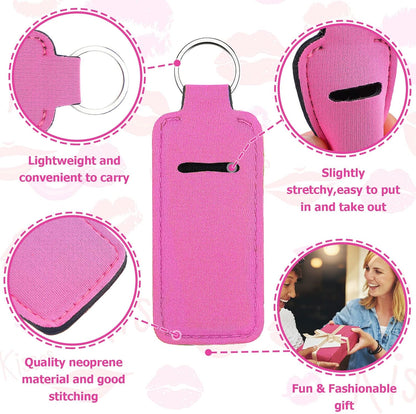 Solid Keychain Holder with Lip Balm MN