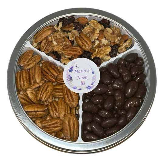 Pecan, Bridge & Berry Mix Gift Tin 2 lb