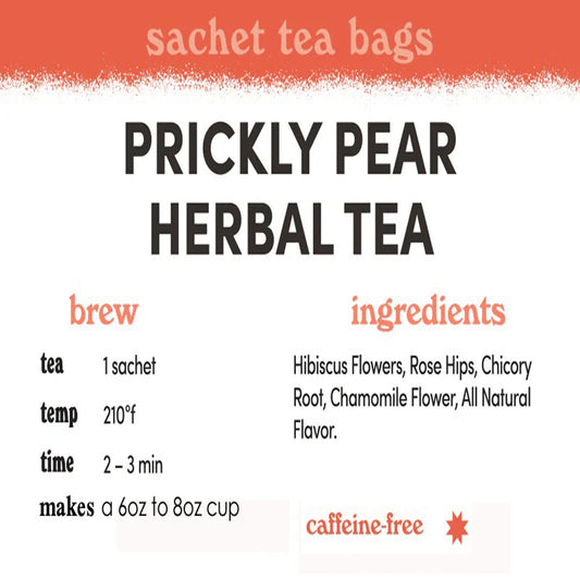 Prickly Pear Herbal Tea - Sachets / Teabags