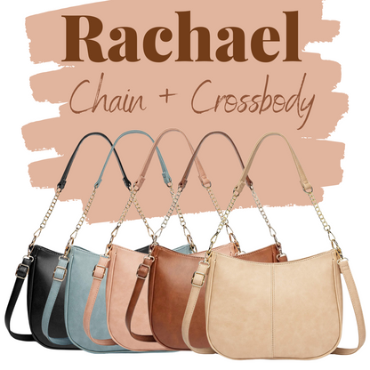 Rachael Crossbody Purse - Faux Leather Strap MNC