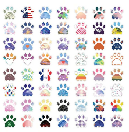 Stickers - Dog Paw Prints