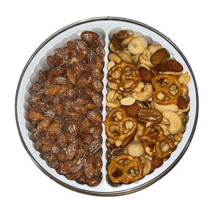Smoked Almonds & Party Mix Gift Tin 2 lb
