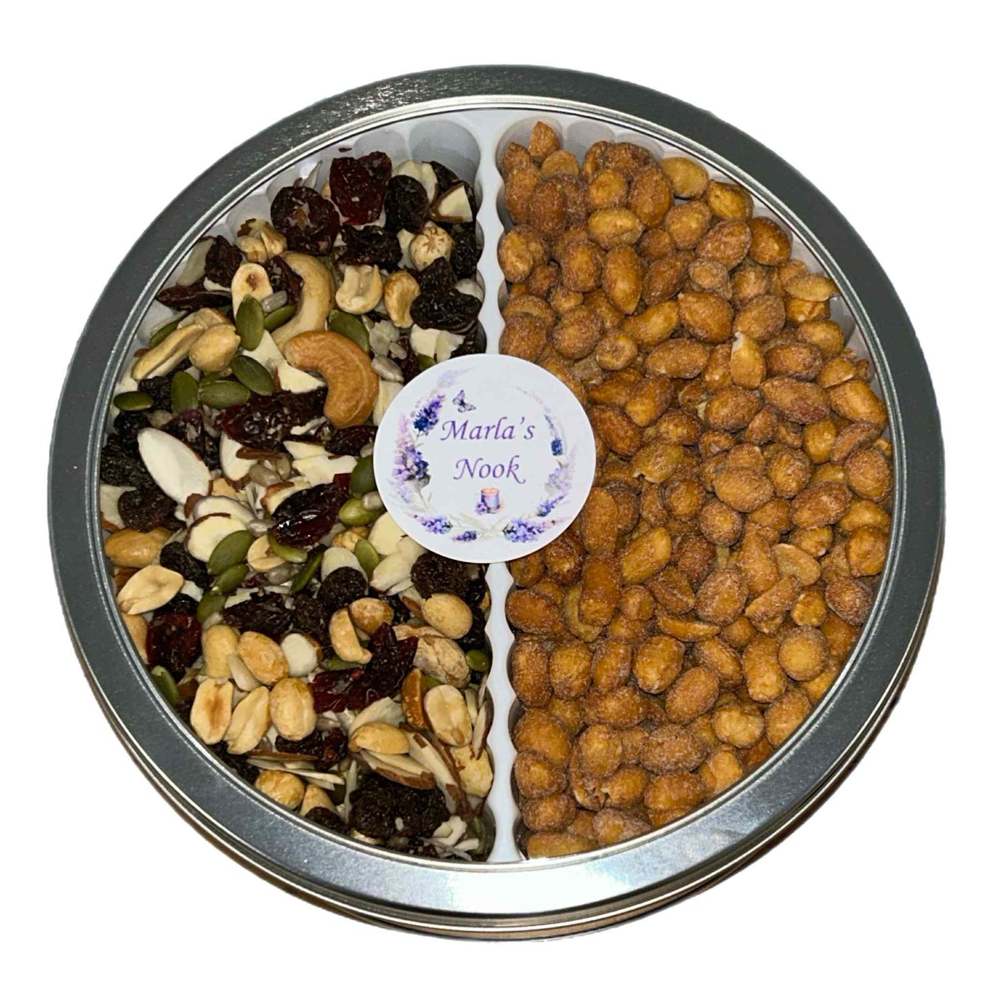 Sweet & Salty Mix & Honey Roasted Peanuts Gift Tin 2lb