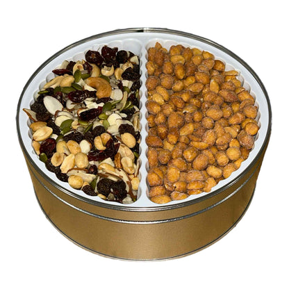 Sweet & Salty Mix & Honey Roasted Peanuts Gift Tin 2lb