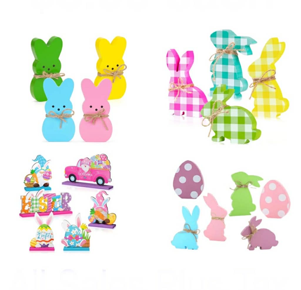 Wooden Easter Table Decorations MN