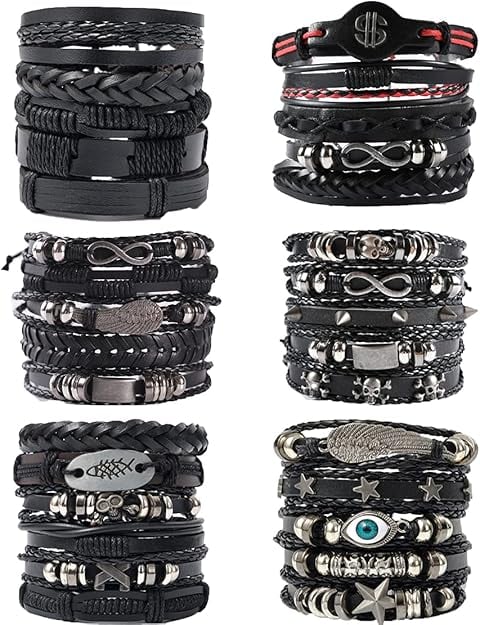 Men's Boho 300 Multi-layer Leather Bracelet MN