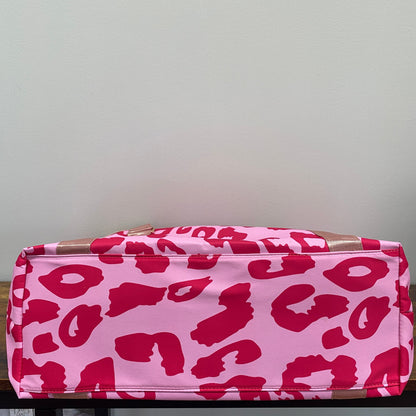 Weekender Duffle - Pink on Pink Animal Print - PREORDER 7/19-7/22