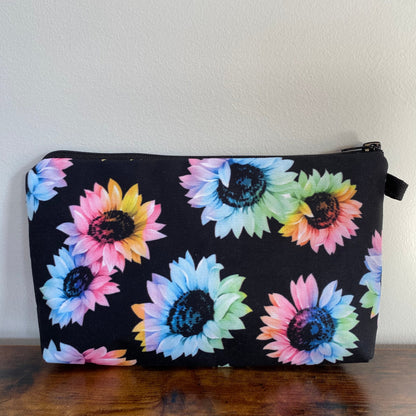 Pouch - Floral, Sunflower Rainbow