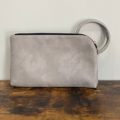 Luna Clutch - Faux Leather with Wrist Loop