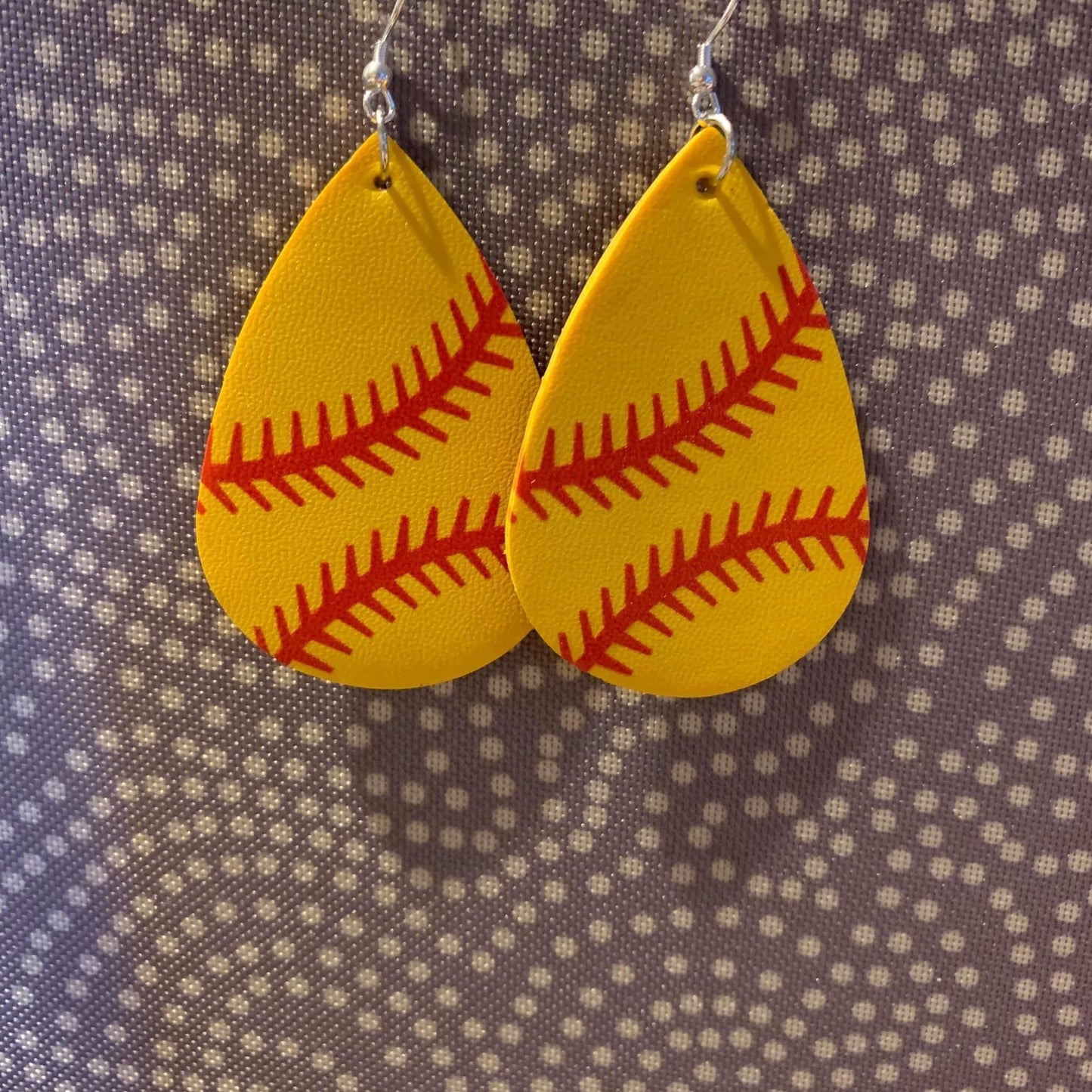 Faux Leather Earrings - Sports Shapes & Teardrops