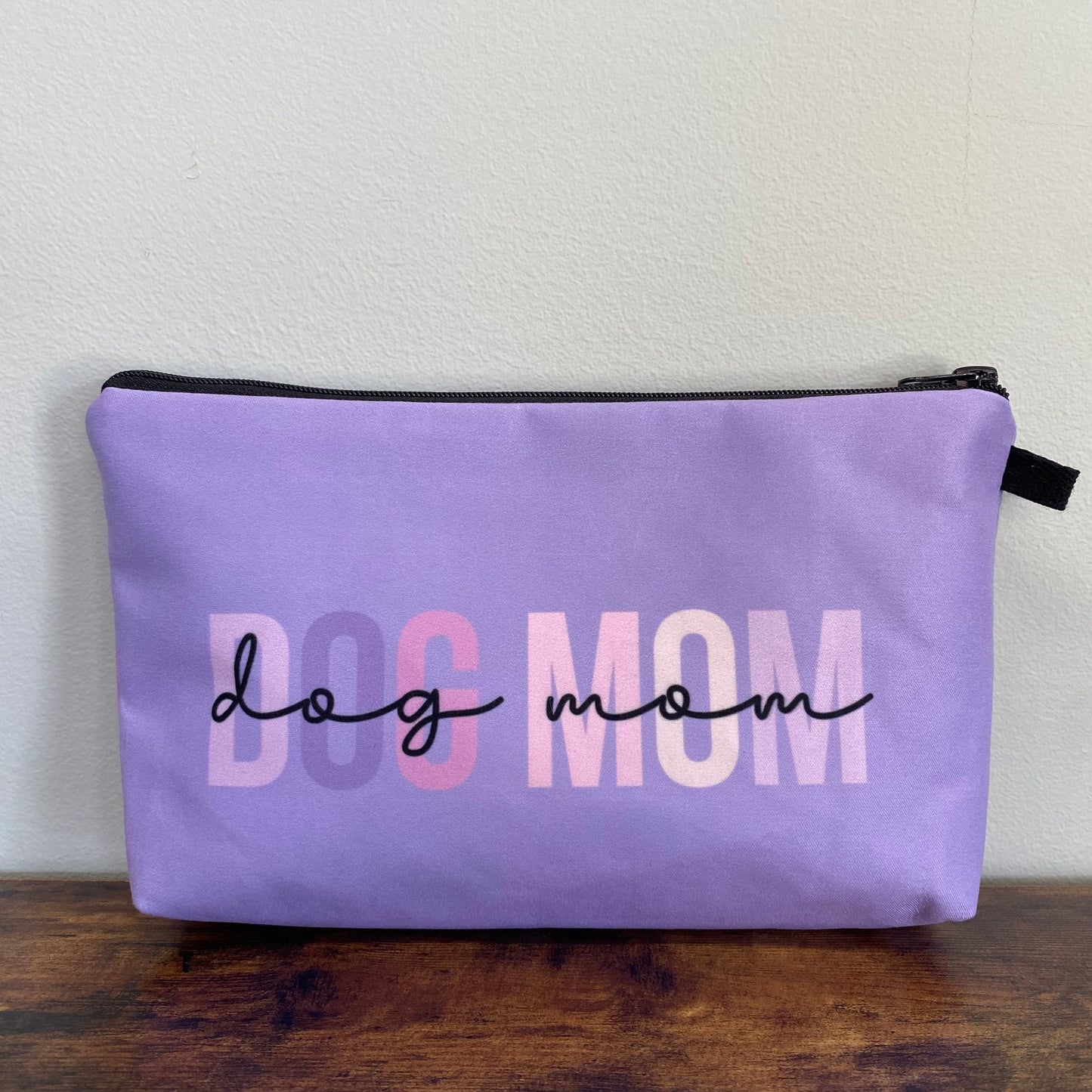 Pouch - Dog Mom Purple Script MNC